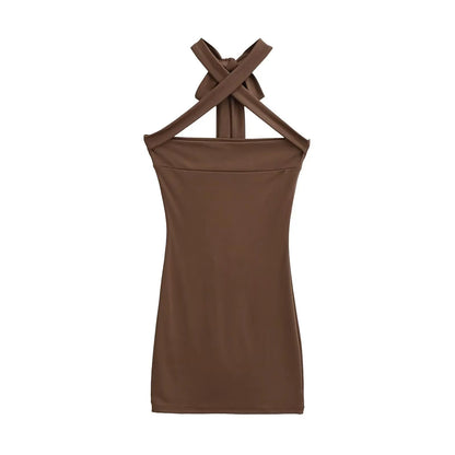 X collar dress