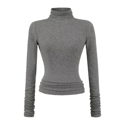 חולצה ארוכה רכה עם צווארון