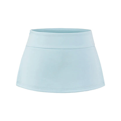 Mini skirt with trousers