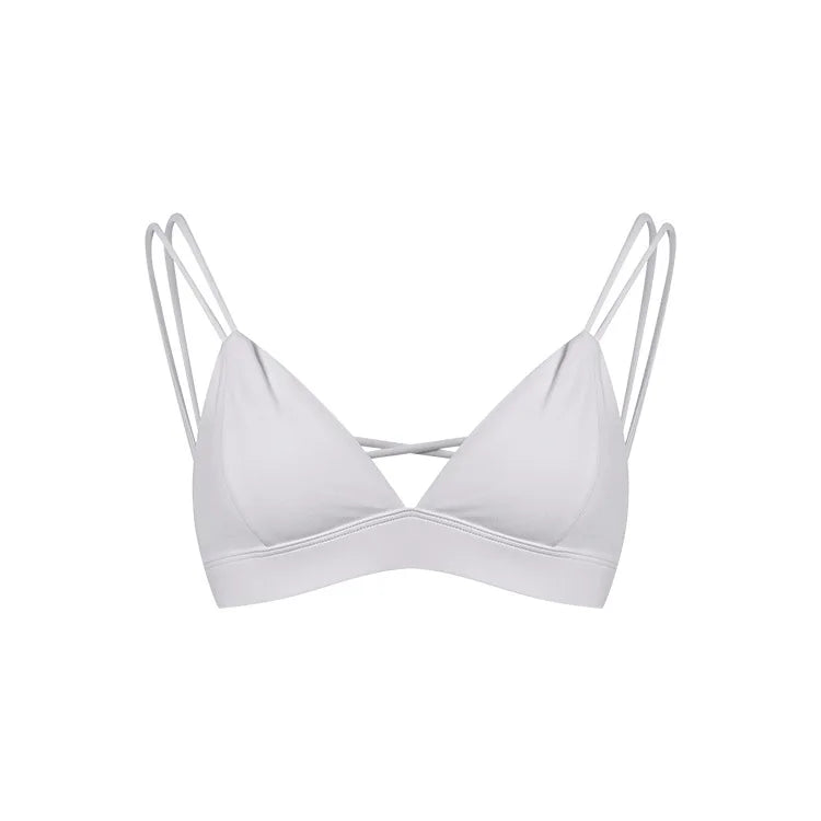 X-back triangle sports bra