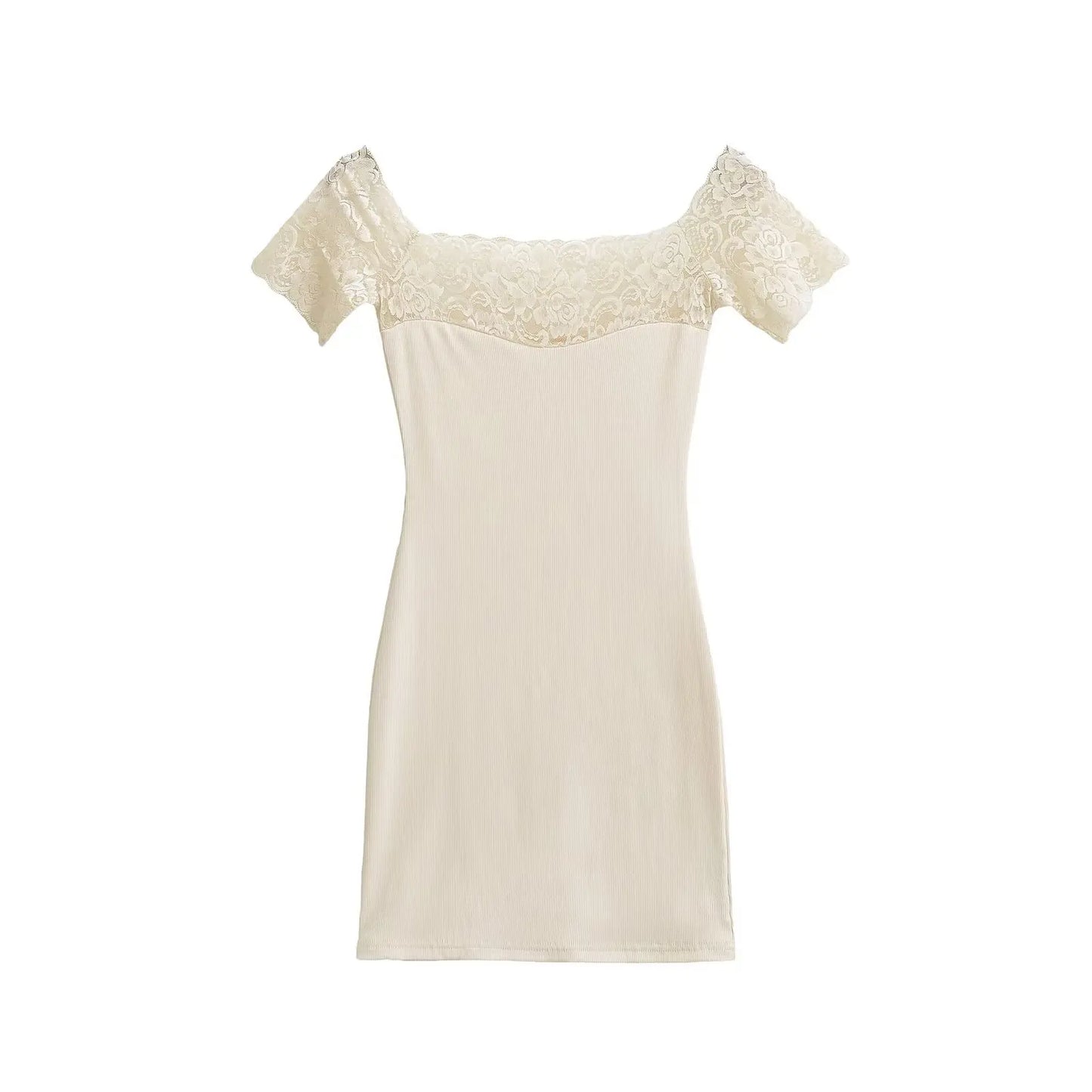 Lace strapless dress