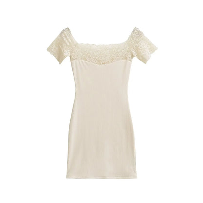 Lace strapless dress