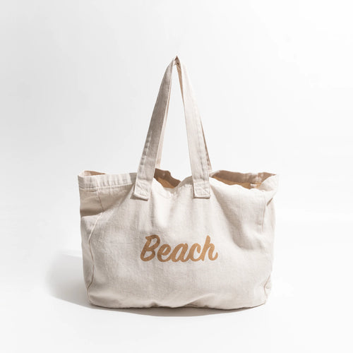 Beach bag with inscription