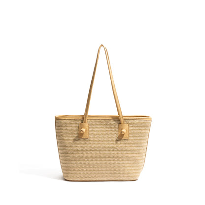 Straw tote bag
