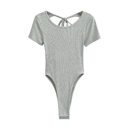 Bodysuit with open tie back
