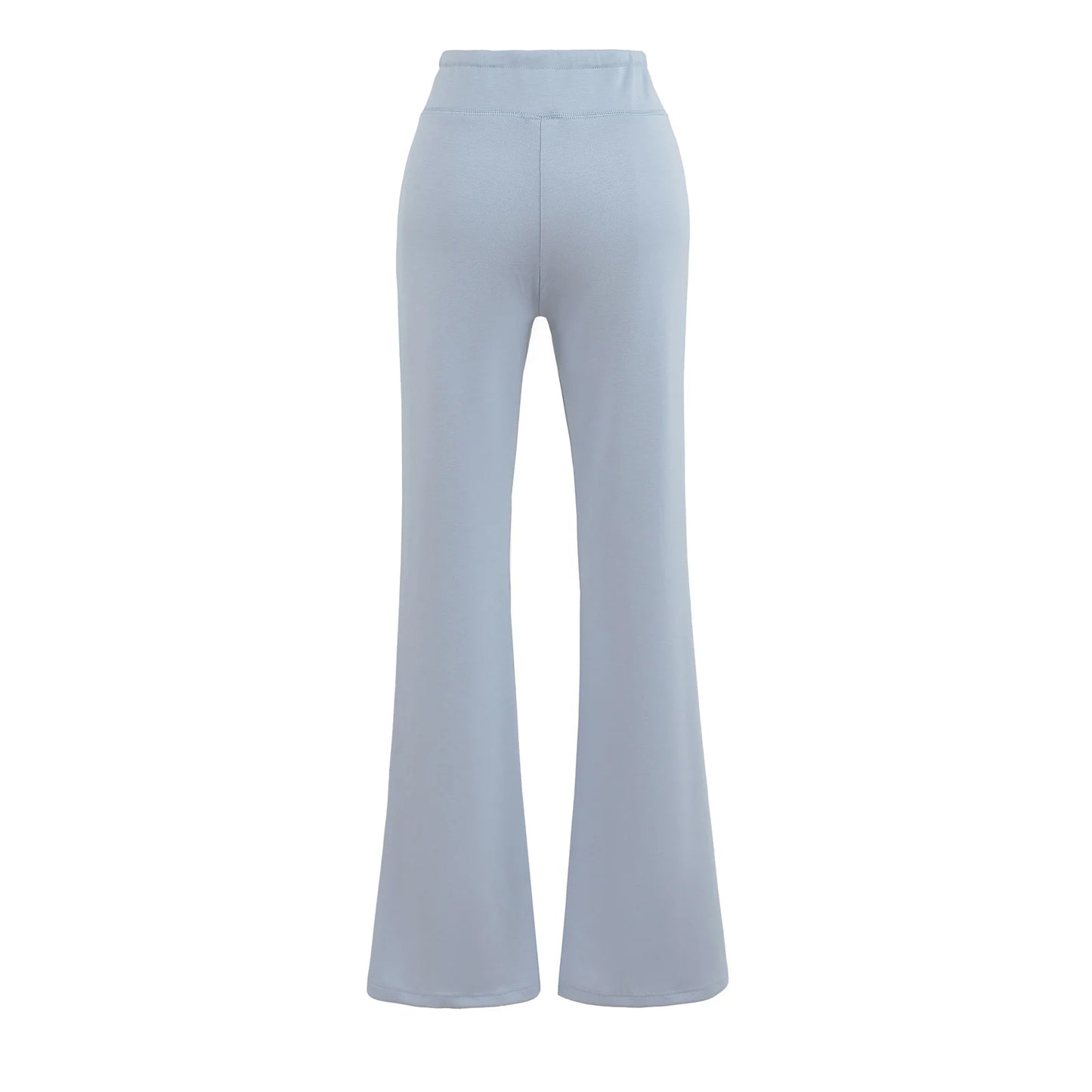 Soft, flared pants with the option of folding into a low cut