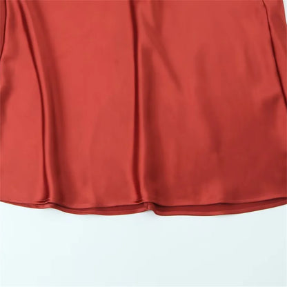 Classic satin triangle dress