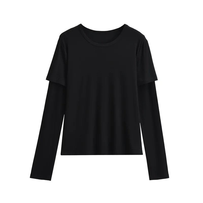 Long shirt like two layers