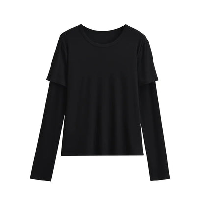 Long shirt like two layers