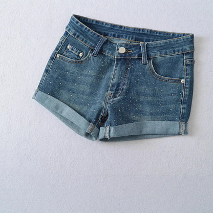 Shiny short jeans