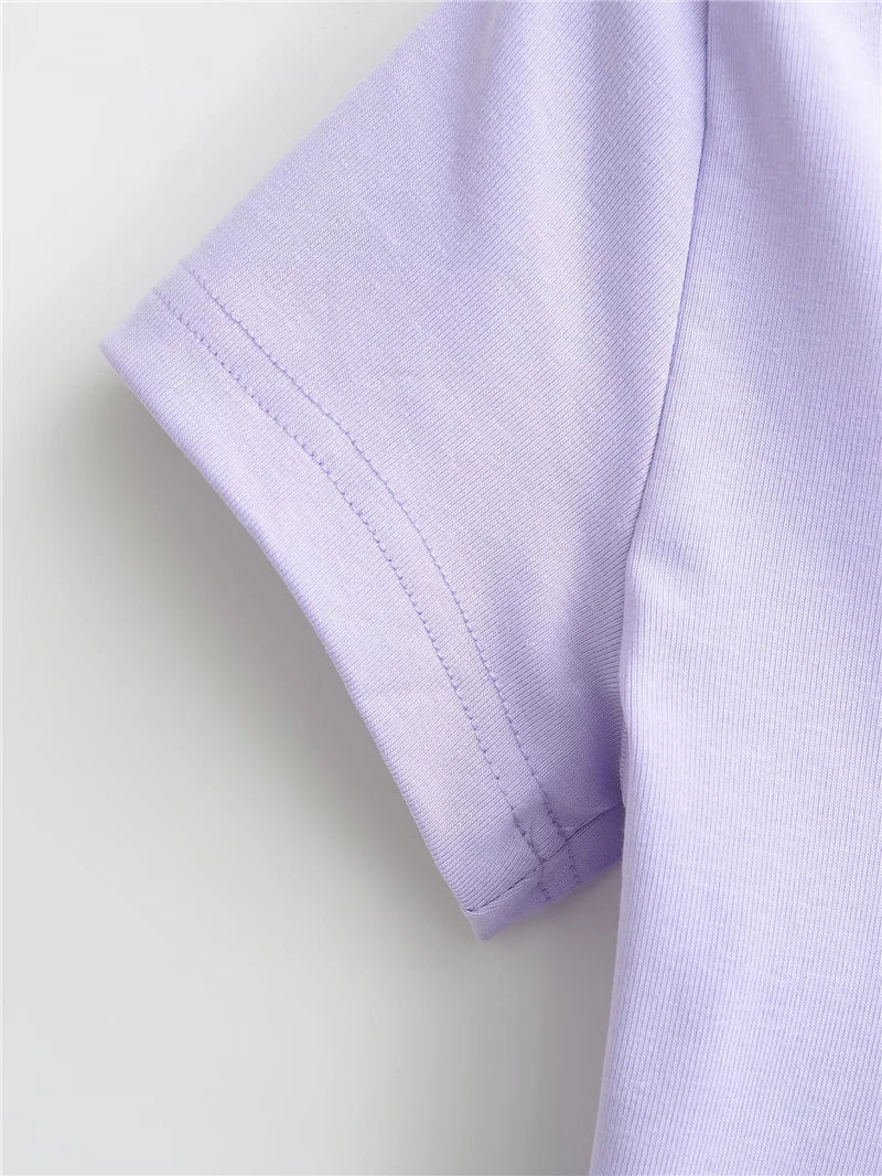 Basic round neckline dress