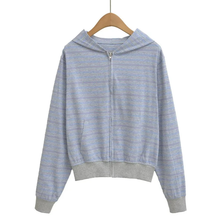 Basic Striped Sweatshirt