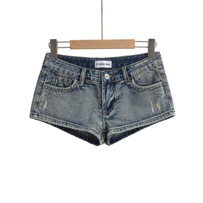 Low cut short jeans