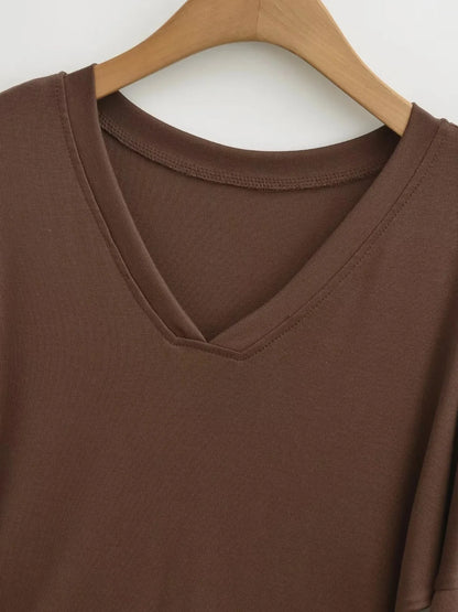 חולצת וי אוברסייז רכה במיוחד