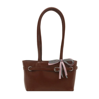 Tote bag with ribbon decoration