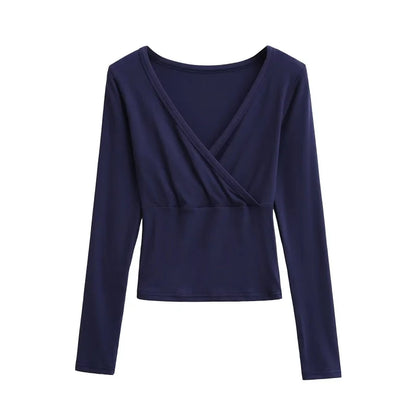 Long wrap shirt
