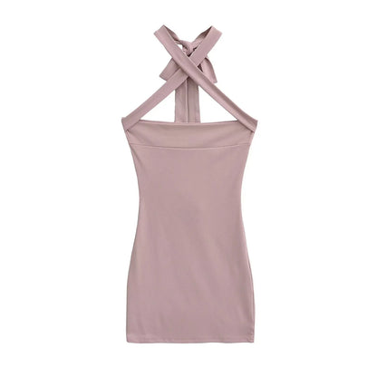 X collar dress