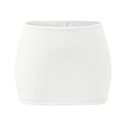 Mini skirt with built-in tights