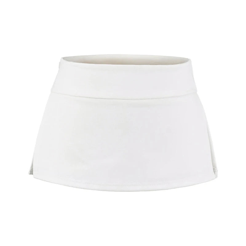 Mini skirt with trousers