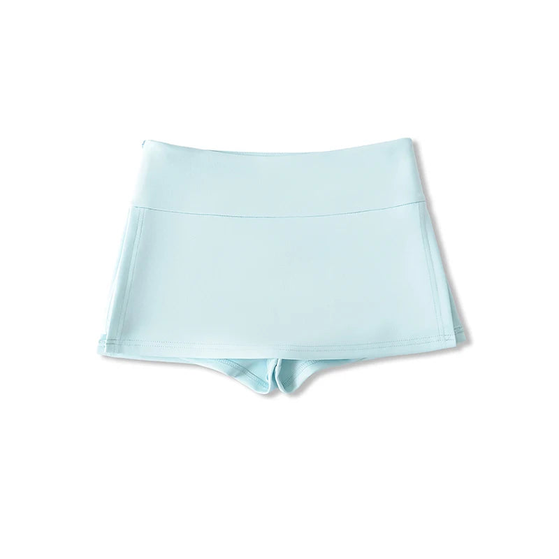 Mini skirt with trousers