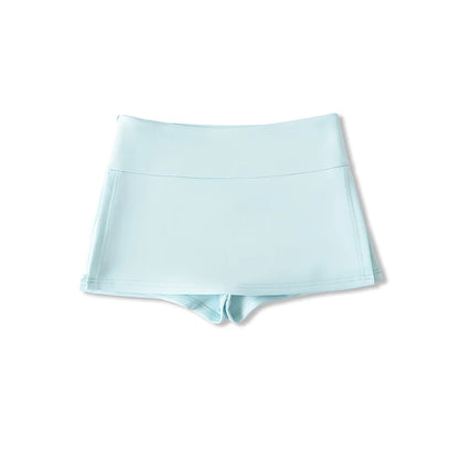 Mini skirt with trousers
