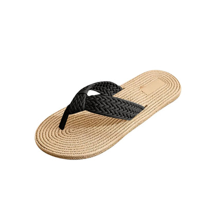 Straw flip flops