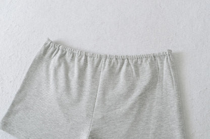 Pajama shorts with buttons