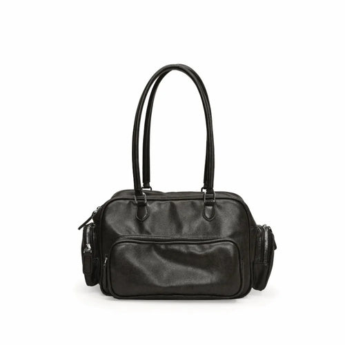 A small handbag with several pockets