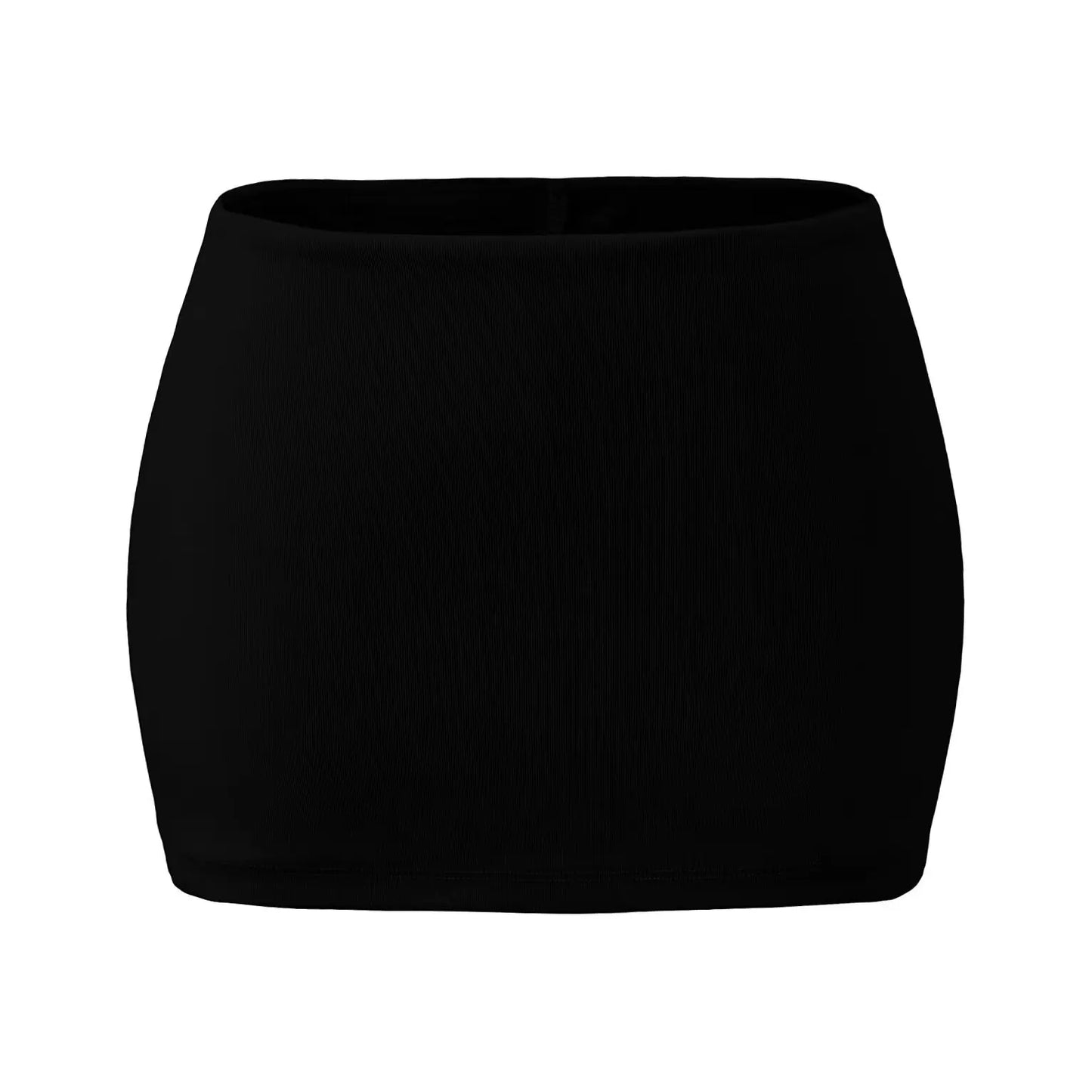 Mini skirt with built-in tights