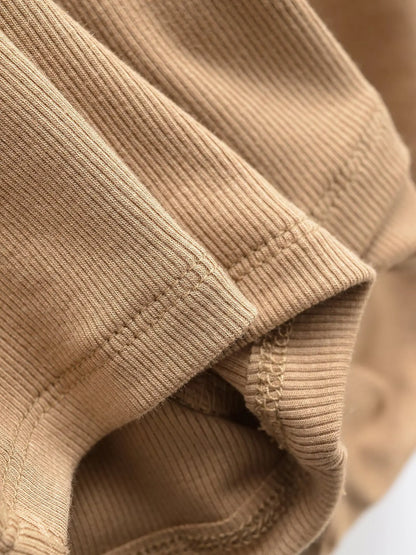 Buttoned v-neck overall