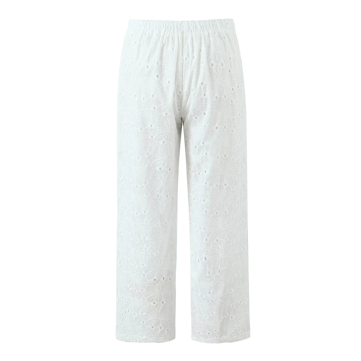 Tie pants with holes