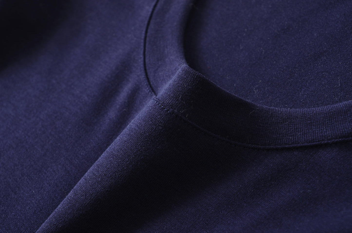 A soft long shirt with a round neckline