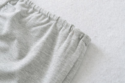 Pajama shorts with buttons
