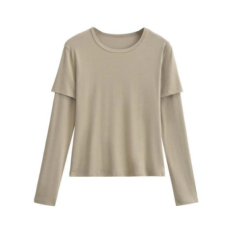 Long shirt like two layers