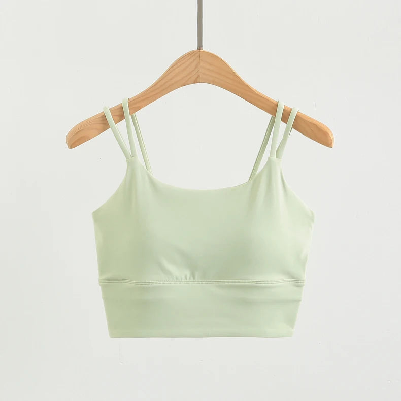 Shaping tank top with built-in bra