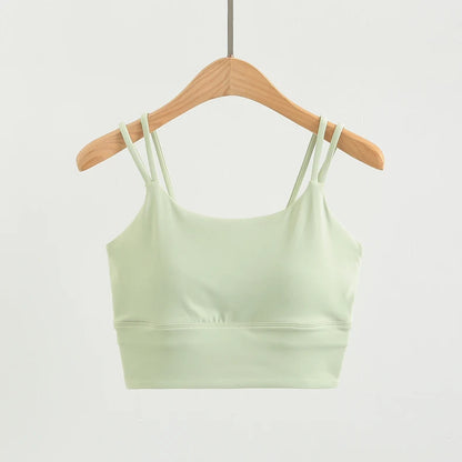 Shaping tank top with built-in bra