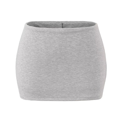 Mini skirt with built-in tights