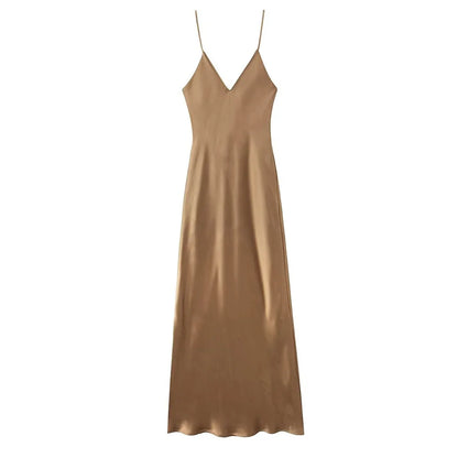 Classic satin triangle dress
