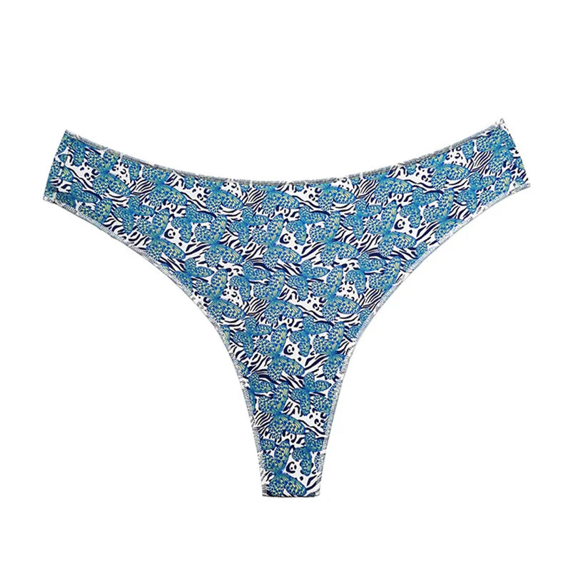 Seamless thong with a variety of illustrations