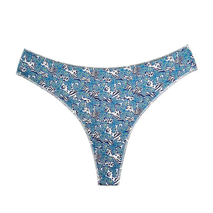 Seamless thong with a variety of illustrations