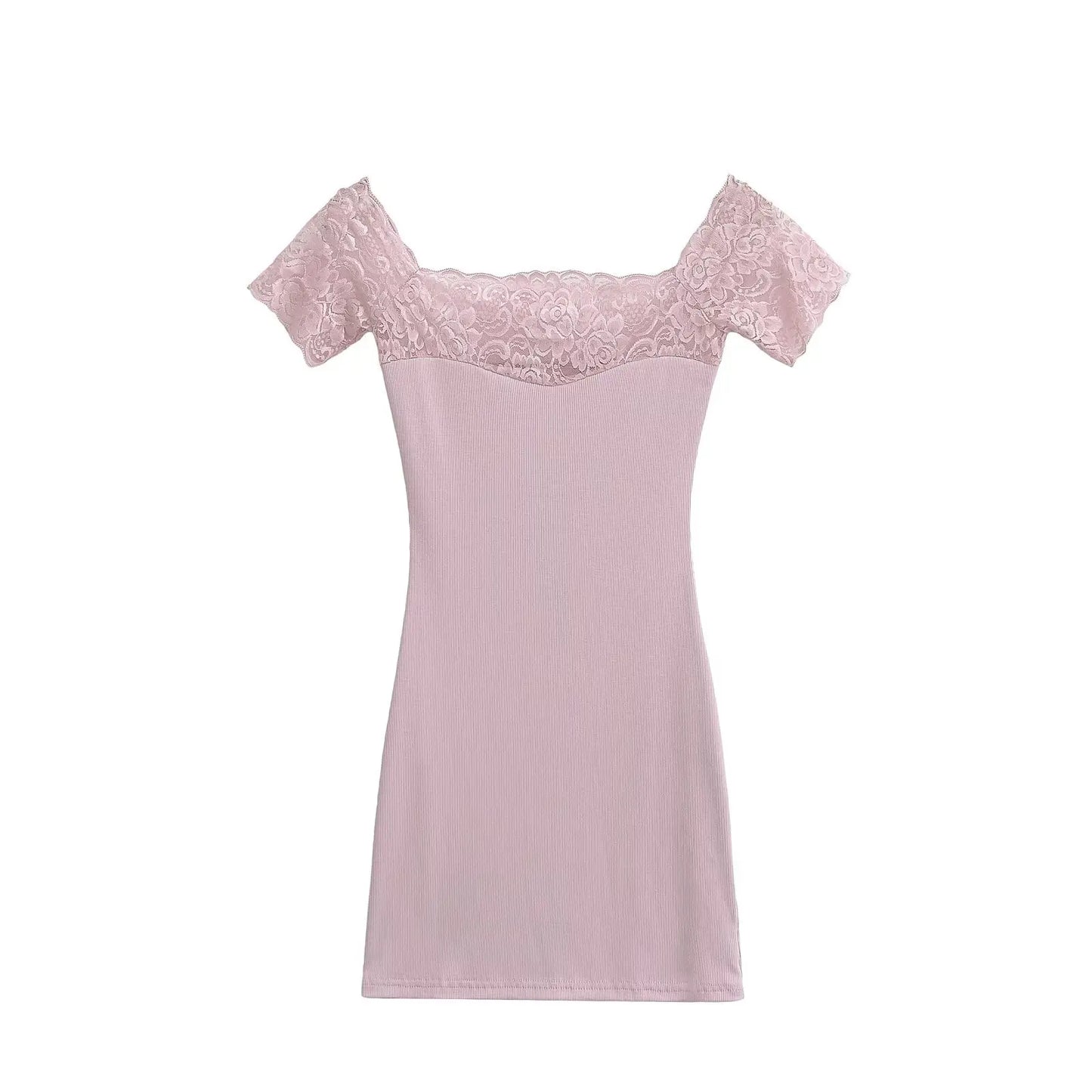 Lace strapless dress