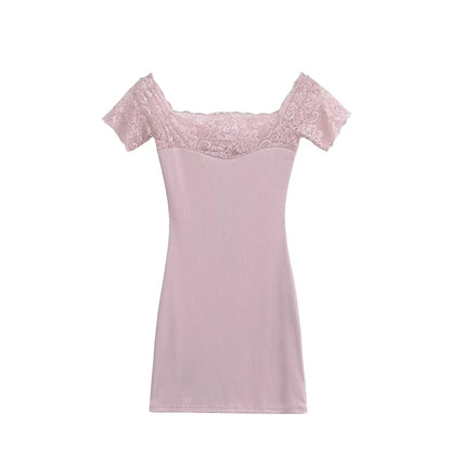Lace strapless dress
