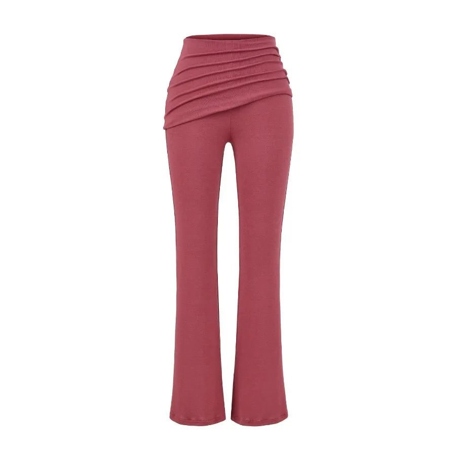 Tights with folds at the waist