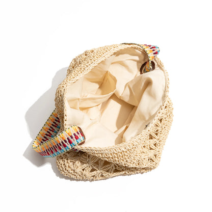 Boho straw style bag