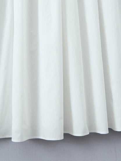 A dress with a classic neckline