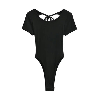 Bodysuit with open tie back