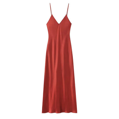 Classic satin triangle dress