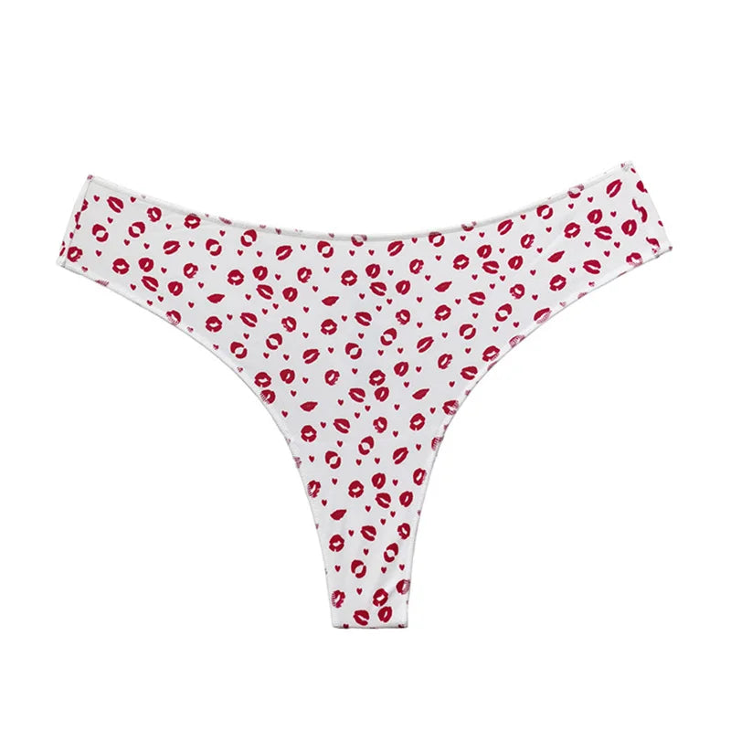 Seamless thong with a variety of illustrations