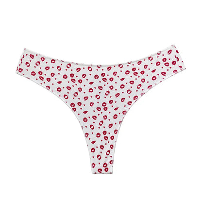Seamless thong with a variety of illustrations