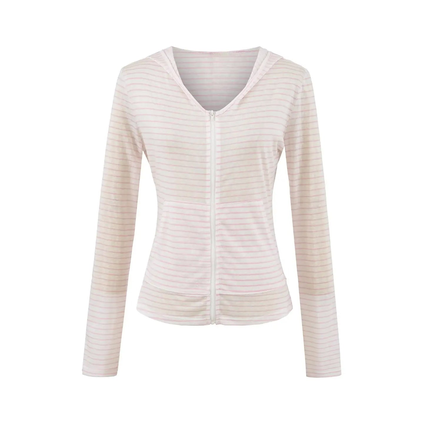 Delicate soft striped sweatshirt